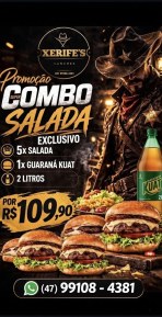 5 X salada + Kuat Guaraná 2 litros