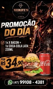 1 X Bacon + Coca lata 220 ml