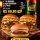 2 X salada + 1 X burguer + Kuat Guaraná 2 litros