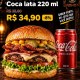 1 X Bacon + Coca lata 220 ml