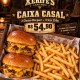 Caixa Casal 2 Cheese Burguer + fritas (250 gramas)