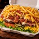 X Xerife's Aberto c/ Fritas (Hambúrguer Linguiça)